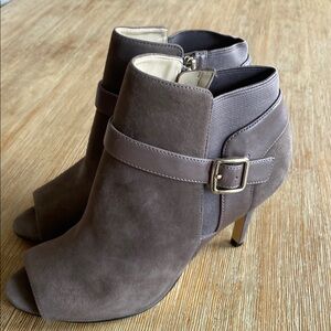 MARK FISHER TAUPE SHIMEE SUEDE ANKLE BOOTS 6.5 w